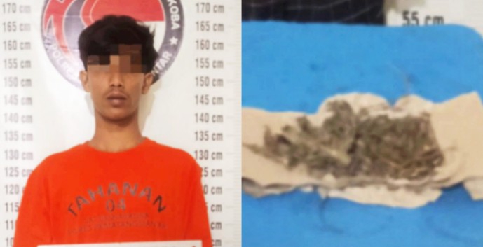 Terkait Narkotika Jenis Tanaman, Polisi Tangkap Pemuda 19 Tahun di Sumber Jaya, Siantar