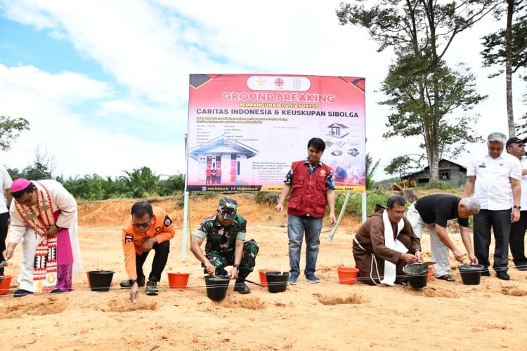 Korban Bencana Tapteng Segera Miliki Rumah Baru, Huntap Mulai Dibangun