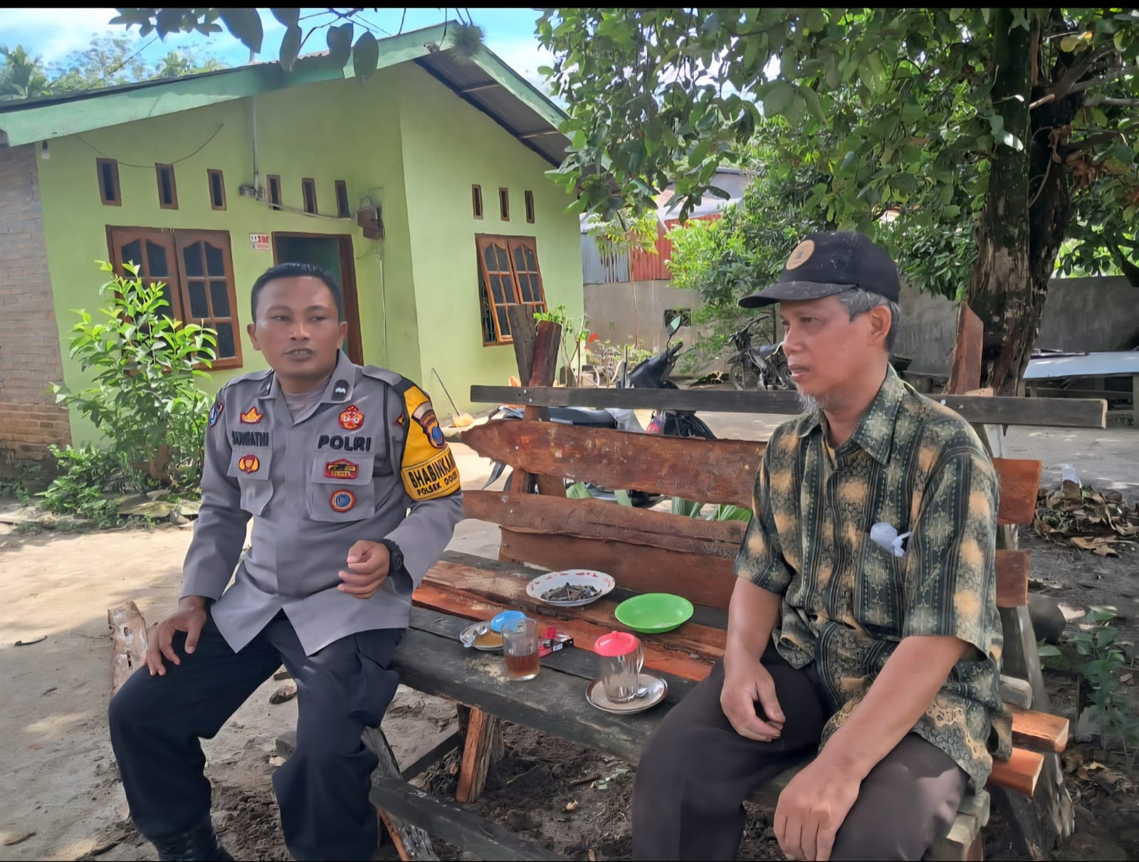 Bhabinkamtibmas Dolok Merawan Ingatkan Warga Waspada Gangguan Kamtibmas