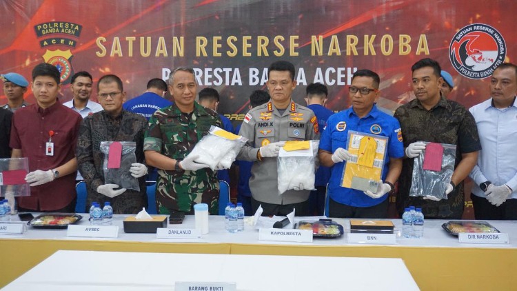4 Kg Sabu dan 4 Tersangka di Aceh