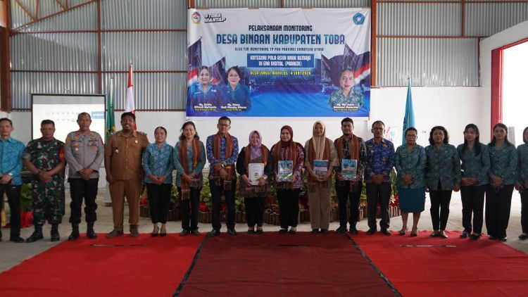 Monitoring TP PKK Sumut, Bupati Toba Tekankan Pola Asuh Berkasih